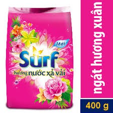 Combo 5 GÓI Bột Giặt Surf Hương Nước Xả Vải Ngát Hương Xuân 400g