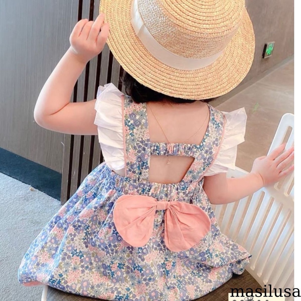 Đầm tay cánh tiện cho bé gái