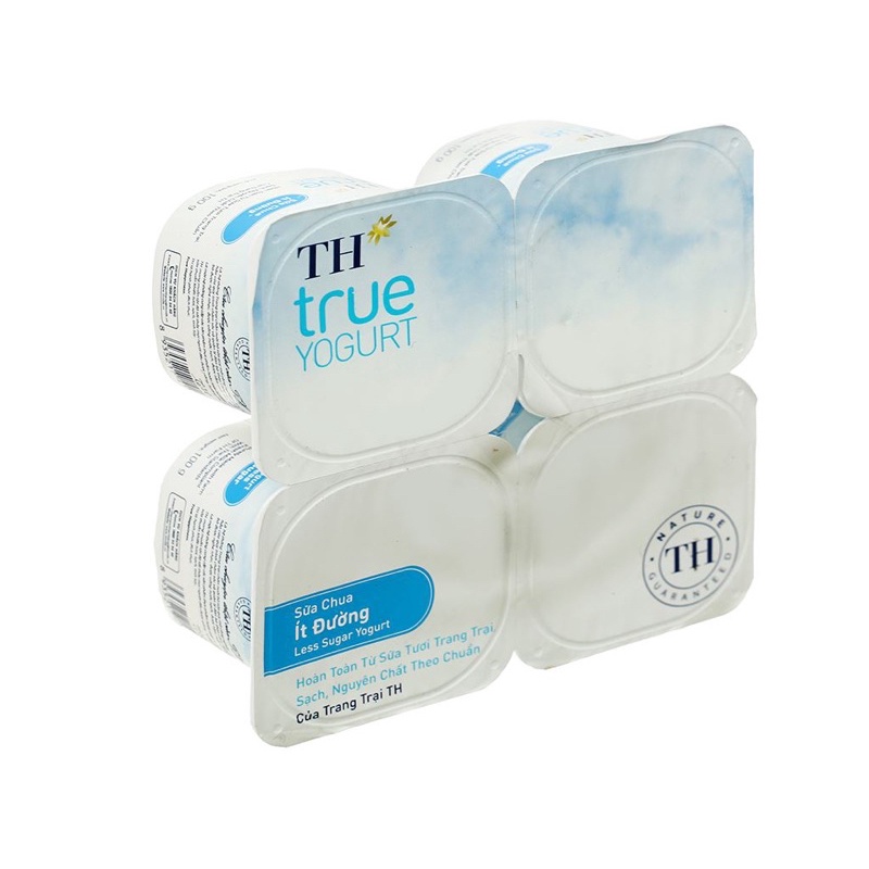 VỈ 4 HỘP SỮA CHUA TH TRUE YOGURT 100G CÓ ĐƯỜNG/ KHÔNG ĐƯỜNG/ ÍT ĐƯỜNG/ SỮA CHUA TH TRUE MILK