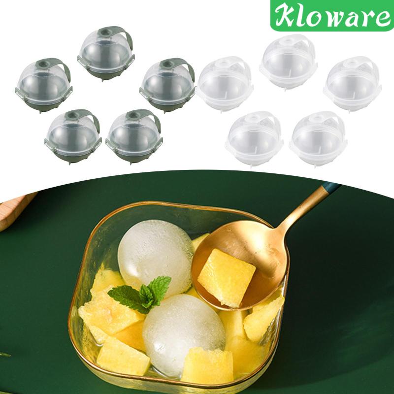 Set 5 Khuôn Nhựa Làm Đá Hình Tròn Cỡ Lớn Tiện Dụng