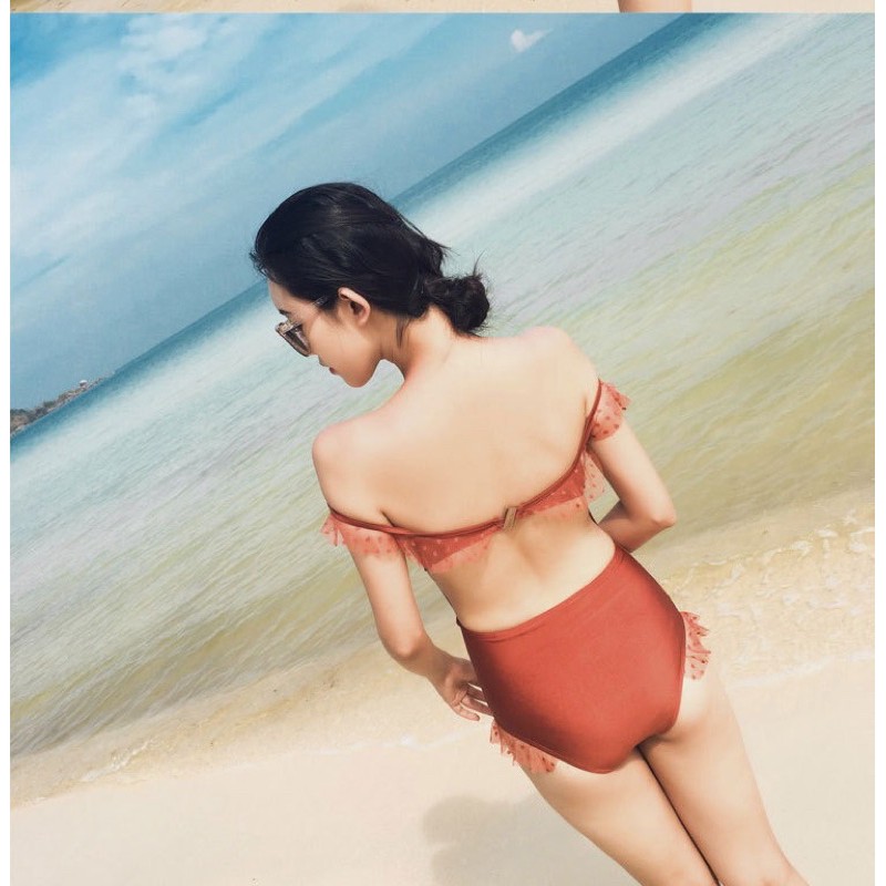 Sale sập sàn - Bikini ren đỏ đô siêu sexy (có big size)