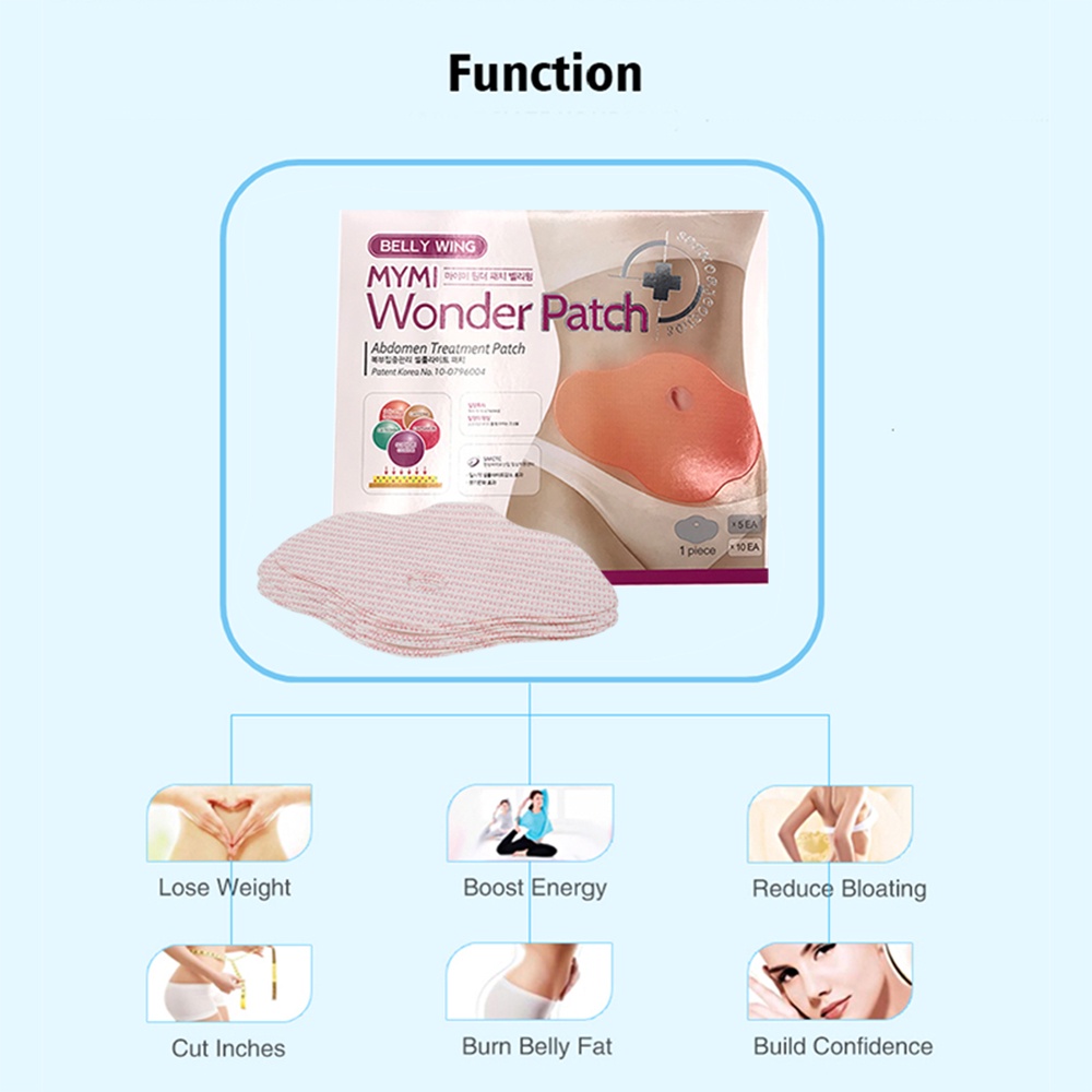 Set 10 Miếng Dán Tan Mỡ Bụng Giảm Cân Mymi Wonder