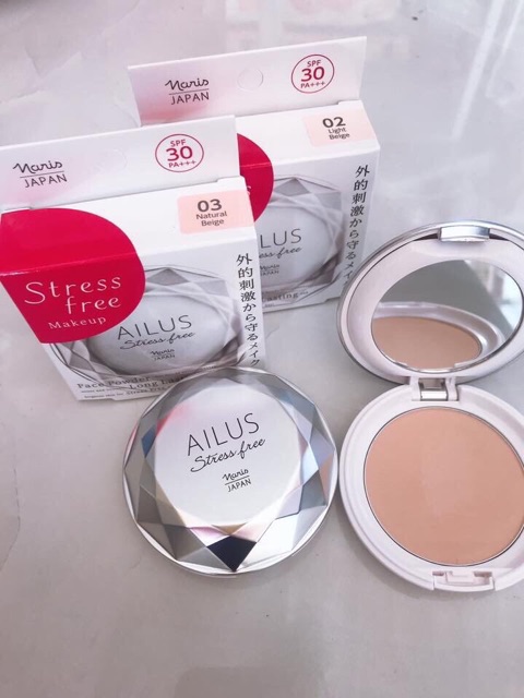 Phấn phủ trang điểm Naris Ailus Stress Free Face Powder