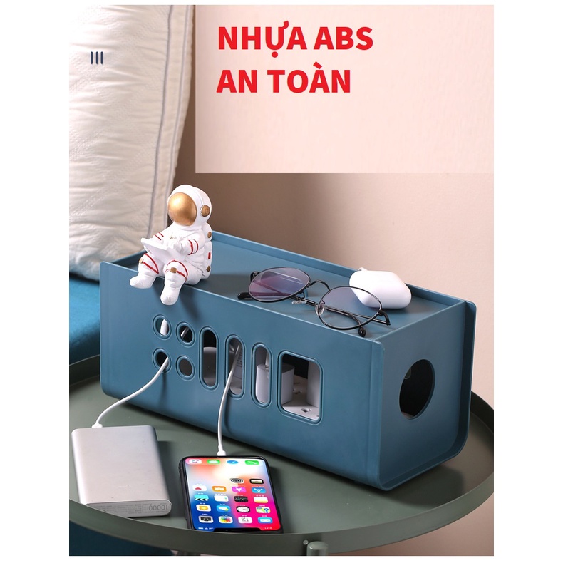 Hộp Nhựa ABS Đựng Dây Điện, Ổ Cắm Điện An Toàn, Bền Đẹp