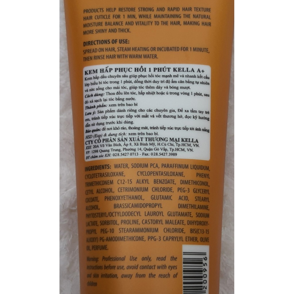 Bộ Kem Duỗi Tóc Kella Collagen (Net 500ml+500ml)
