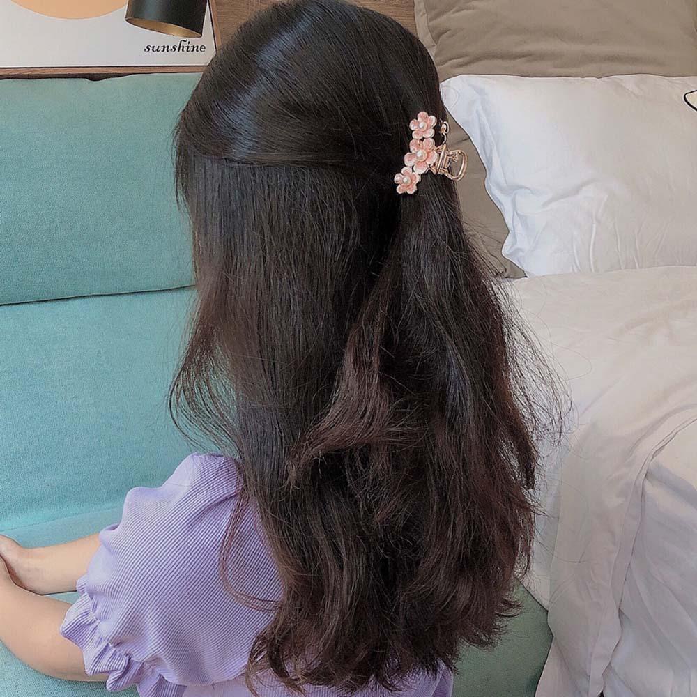 Kẹp Tóc Kim Loại Hình Hoa Phong Cách Retro Hàn Quốc Cho Nữ