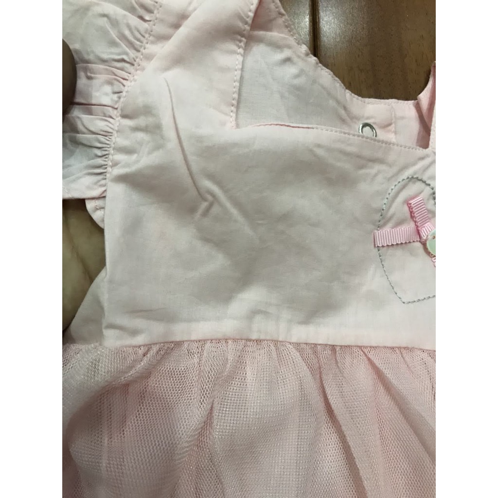 Váy chất thô màu hồng phấn dành cho bé gái 5 - 16 kg