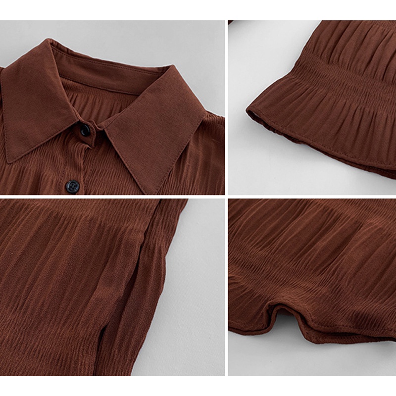 IELGY  Ielgy Áo Sơ Mi chiffon Thiết Kế Dễ Phối Đồ Cho Nữ