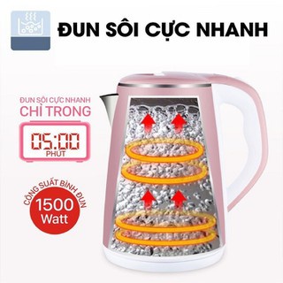 ẤM ĐIỆN SIÊU TỐC  2500ML (CÓ PHÂN LOẠI MÀU)