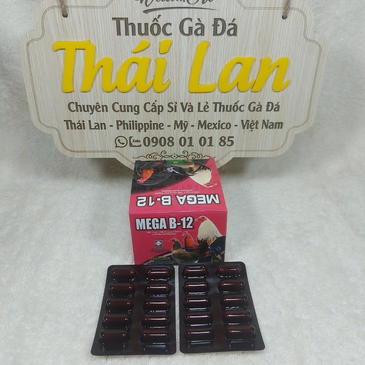 Mega b12 (thuốc nuôi gà cao cấp PHILIPPINE) - combo 1 vĩ / 10 viên