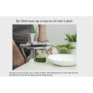 máy ép chậm cỏ lúa mì