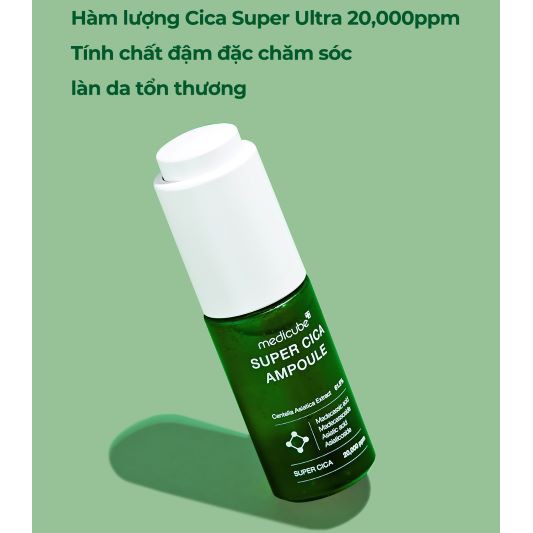 Tinh chất cho da mụn nhạy cảm Medicube Super Cica Ampoule 35ml 06/2024