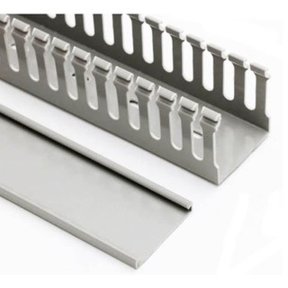 Máng điện nhựa 65x65 / 85x85 / 105x105 / 125x125 màu xám dài 85cm