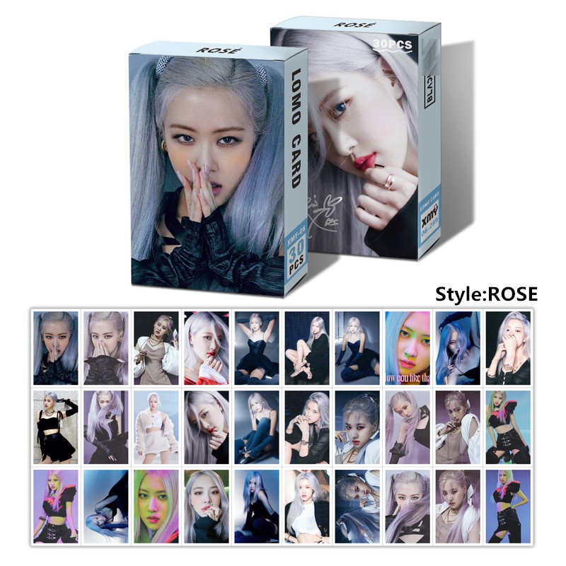 Bộ ảnh Lomo card Rose Blackpink