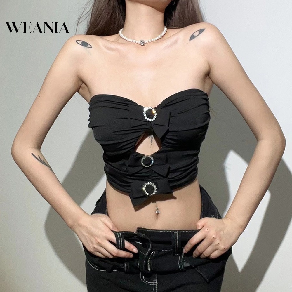 Áo Ống Xếp Ly Quyến Rũ Thời Trang Hè Cho Nữ