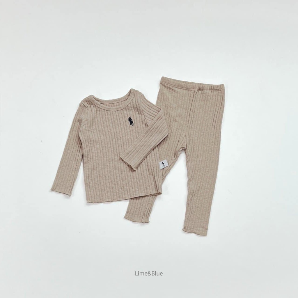 Lime&Blue Bộ đồ Gân Rapha cho bé gái , bé trai Hàn Quốc