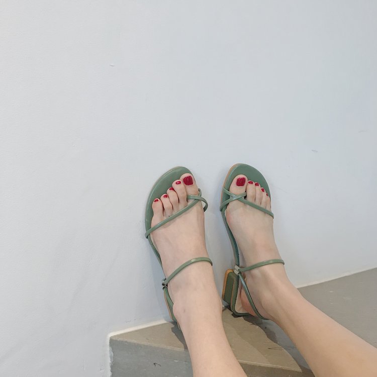 MS302 Sandal quai mảnh kiểu dáng Hàn Quốc