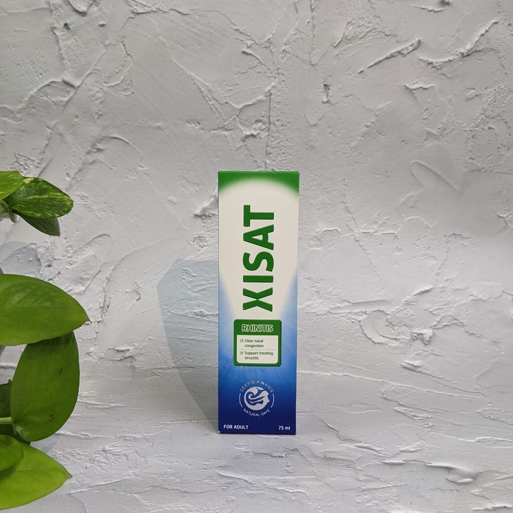 Nước Biển Xịt Mũi Xisat 75ml - Làm Sạch Mũi, Thông Mũi, Ngăn Ngừa Viêm Mũi