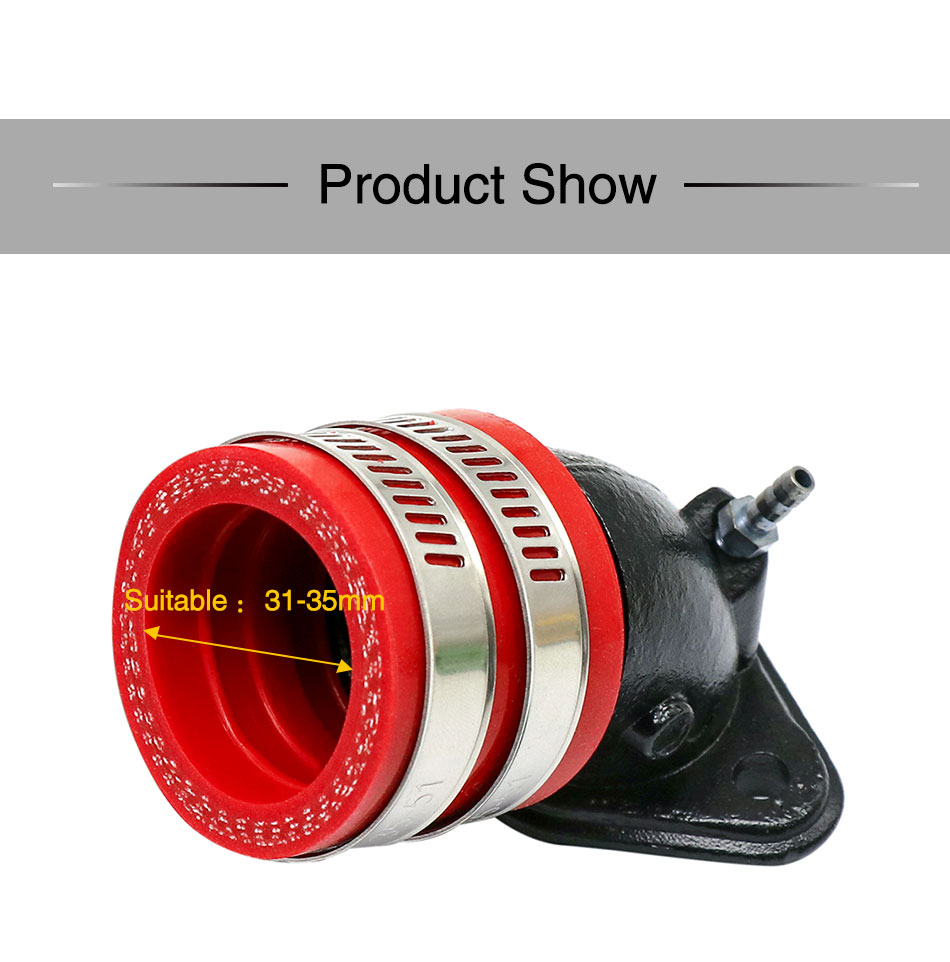 Đầu Nối Bộ Chế Hòa Khí 35mm Chuyên Dụng Cho Xe Mô Tô Yamaha BWS JOG RSZ