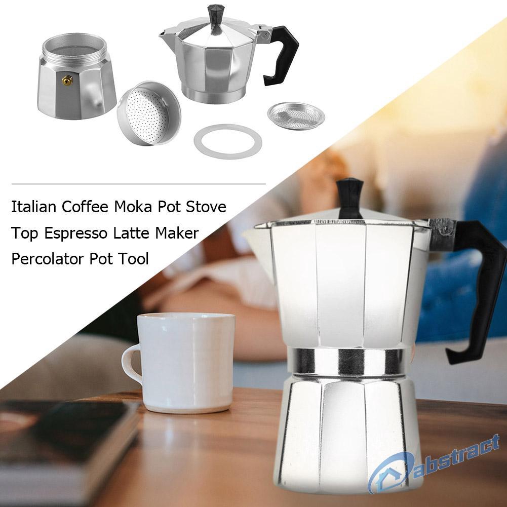 Ấm pha 3/6/9 cốc Cà phê Moka/Espresso/Latte phong cách Ý