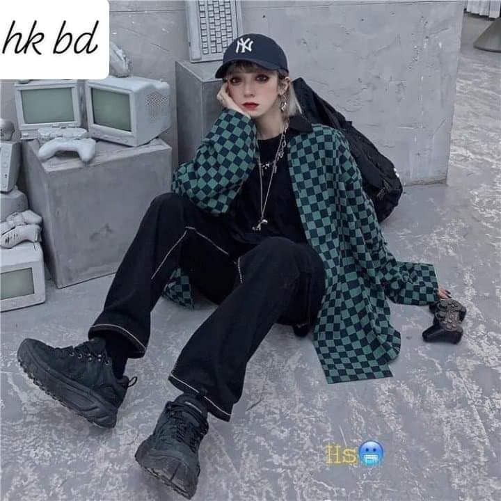 Áo Khoác Kaki In Ô Vuông - Áo Khoác Gió Chất Kaki | BigBuy360 - bigbuy360.vn