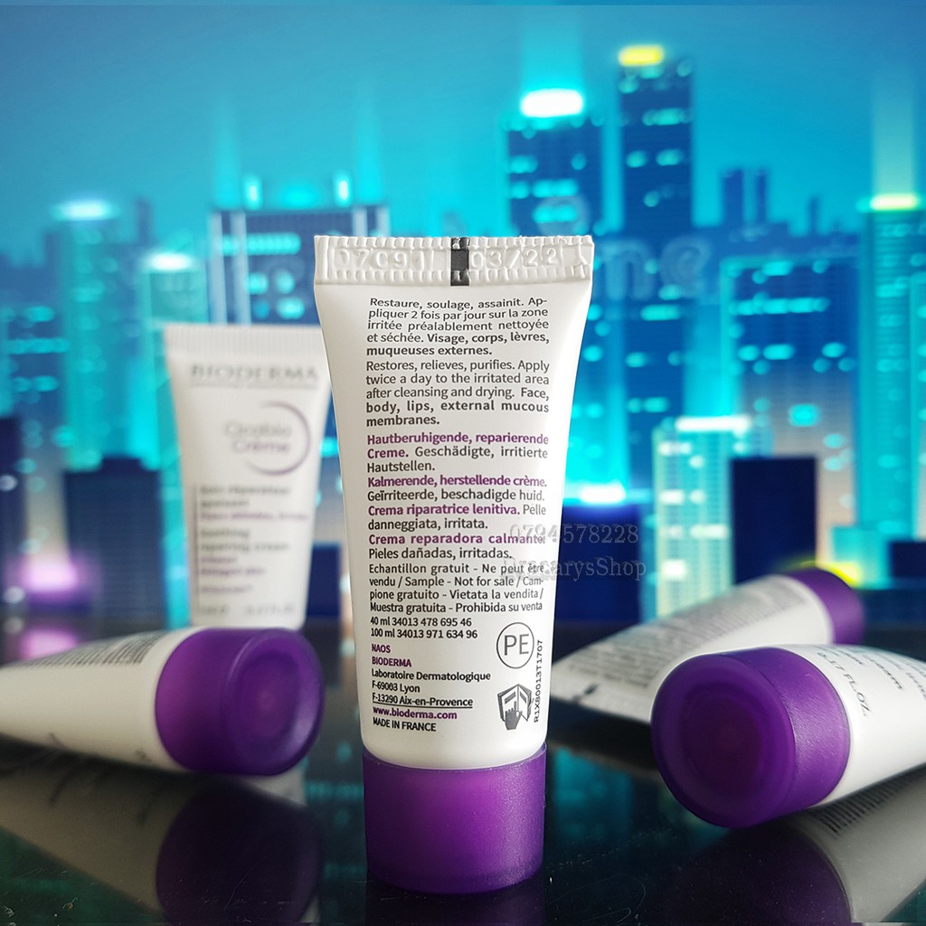 Bioderma Cicabio Creme Phục Hồi Và Làm Dịu Da Bị Kích Ứng Kem dưỡng Bioderma 5ml Sample minisize