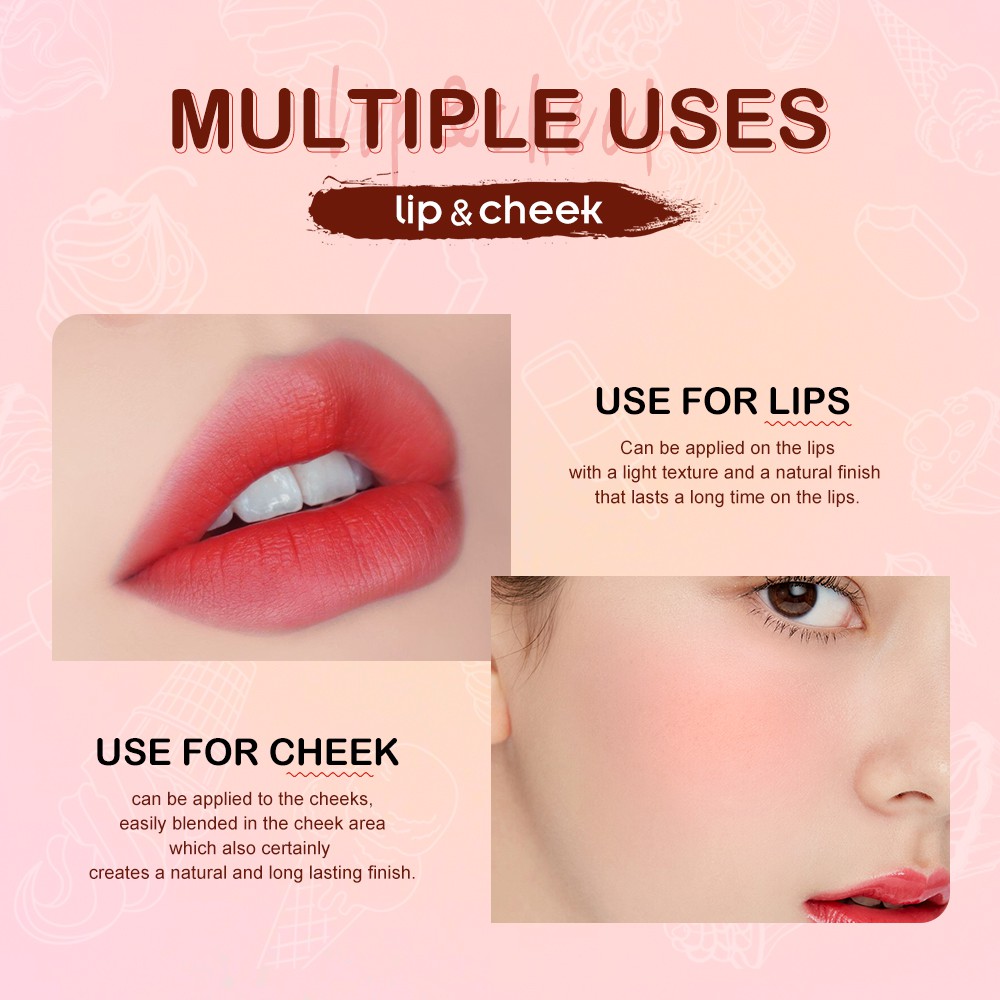 Son Môi Dạng Dầu O.TWO.O Yj005 30g Đầu Lăn Lâu Trôi Dưỡng Ẩm Chống Nước 4 Màu Tùy Chọn Có Thể Làm Phấn Má | BigBuy360 - bigbuy360.vn