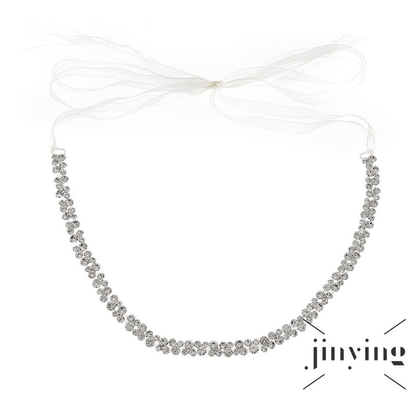 GETNOIVAS Thắt lưng đính đá nhân tạo phong cách sang trọng cho cô dâu