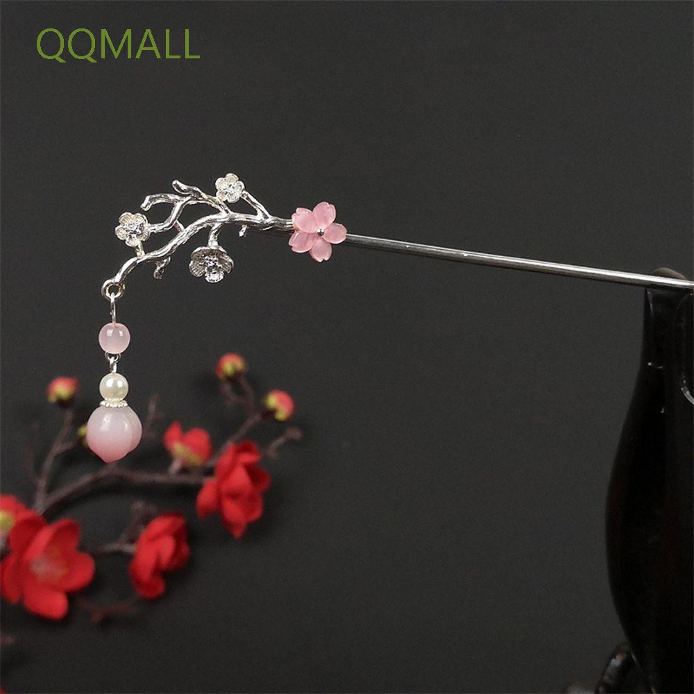 Trâm cài tóc hình hoa phối tua rua phong cách trung hoa cổ điển làm đẹp cho nữ