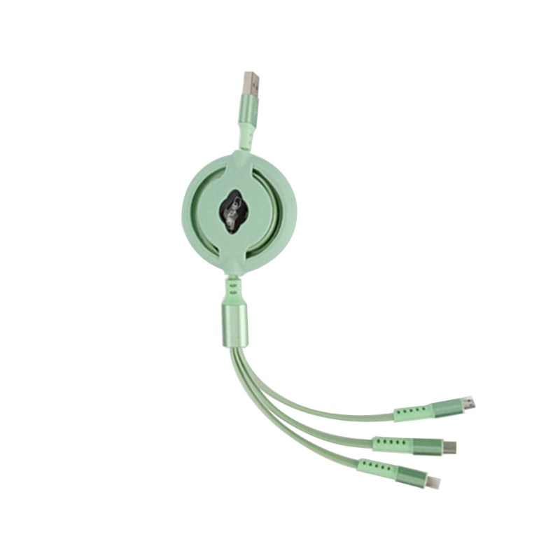 Dây Cáp Sạc Nhanh USB Loại C 3 Trong 1 3A Với Cổng Micro USB 8 Pin Tiện Dụng