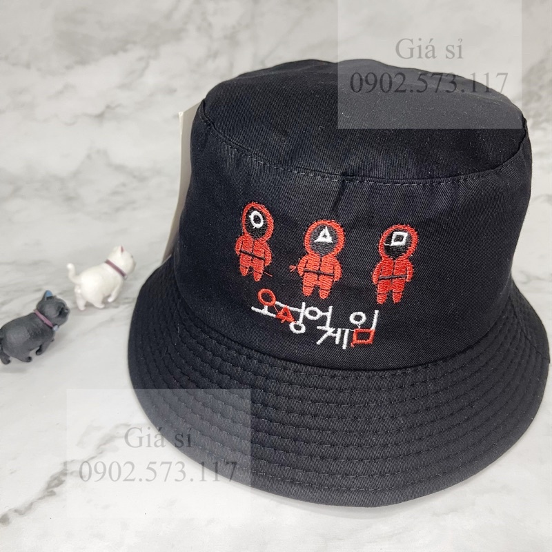 Nón bucket thêu SQUDGAME thời trang hot trend