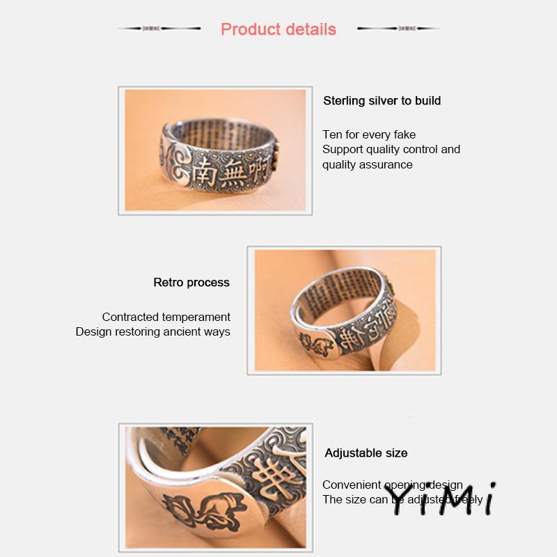 Nhẫn hở phong thủy Pixiu có thể điều chỉnh dành cho nam và nữ