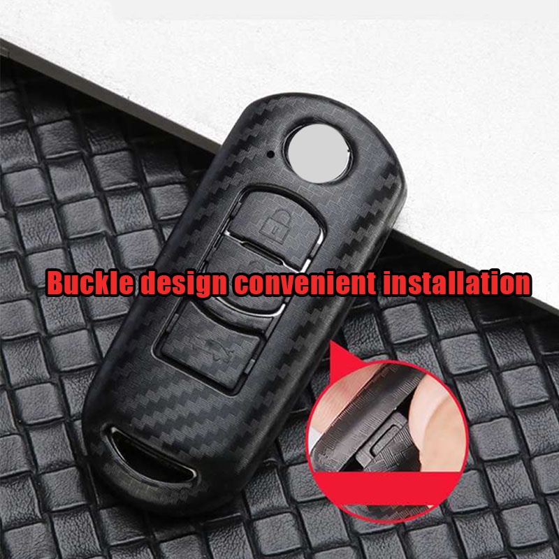 Vỏ Bọc Chìa Khóa Thông Minh Bằng Sợi carbon Cho Mazda CX-5 CX-7 CX-3 CX-9 MX Mazda3 mazda6 Phù Hợp Vỏ Bảo Vệ Chìa Khóa Xe Hơi Mazda cx-4cx-5cx-7cx-9cx-3 Atez 3 8 bao chìa khoá mazda 3 2017 bọc chìa khoá