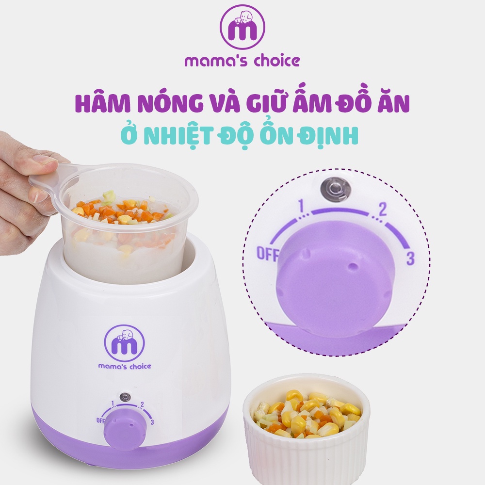 Máy Hâm Sữa Mama’s Choice, Hâm Nóng Sữa Thức Ăn Nhanh và Tiệt Trùng Đồ Dùng Cho Bé, Nhỏ Gọn Dùng Đi Du Lịch, BH 12 Tháng