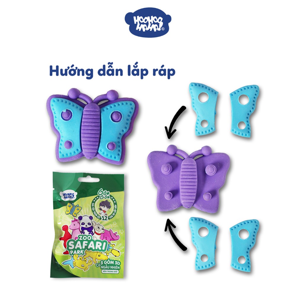 Gôm 3D lắp ráp Học Viện Alpha HOOHOO HAHA!