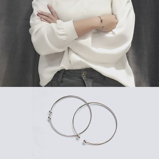 Vòng tay nam nữ kiểu chấm tròn đơn giản loại đường kính 6cm phụ kiện trang sức style hàn quốc - midori