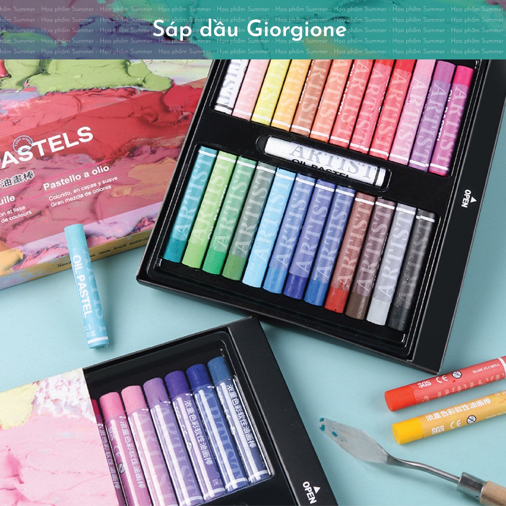 Màu sáp dầu Giorgione 12/24/36/48 màu - Giorgione Soft Oil Pastel