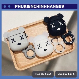 🔥 Case Ap 1/2 & Pro 🔥 Freeship 🔥 VỎ BỌC MODEL BEARBRICK x KAWS - Cho Tai Nghe Không Dây (Bluetooth) - MOBILE89