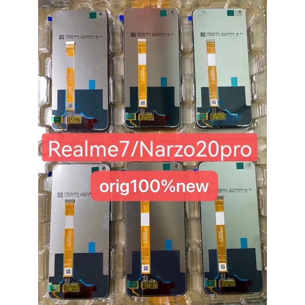 Màn hình Realme 7 công ty full bộ mầu đen