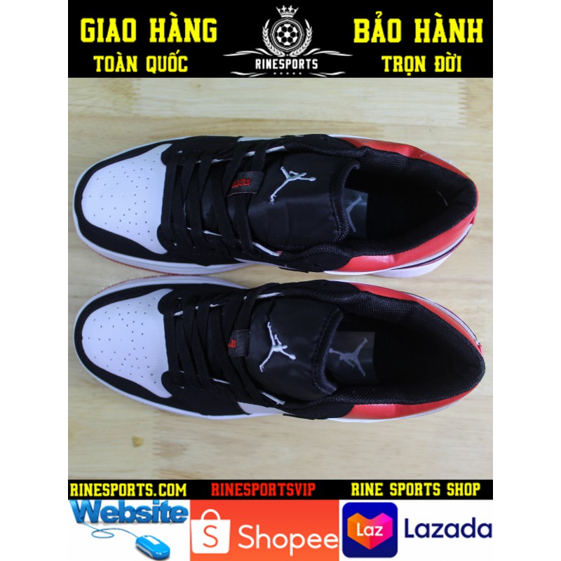 GIÀY SNEAKER JORDAN 1 LOW BLACK TOE