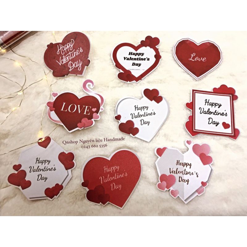 10 Sticker nổi trang trí khung ảnh, lovebox, scrapbook....