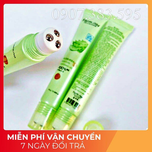Lăn Giảm Thâm Quầng Mắt Nha Đam Aloe Vera 92% Farm Stay 30ml