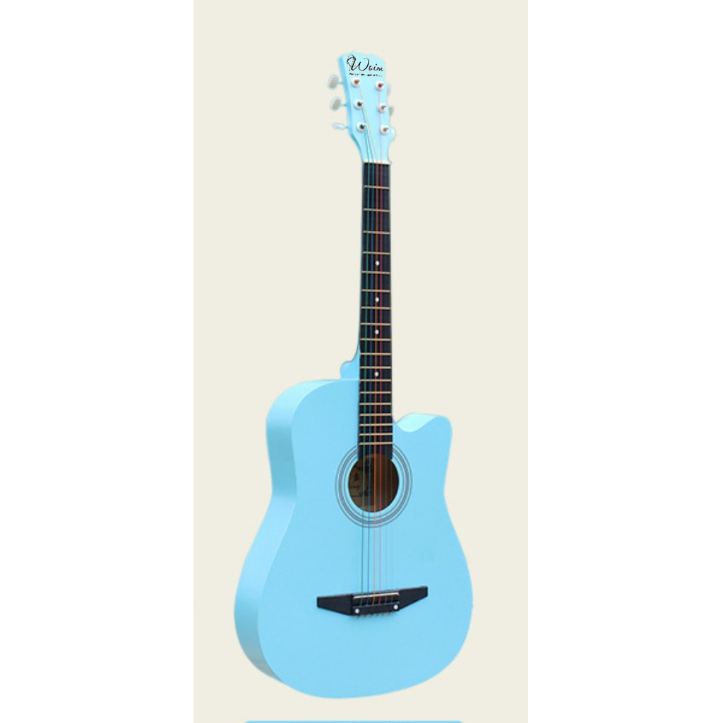 Đàn Guitar Gỗ Tím Đen Dáng Khuyết Woim GU12