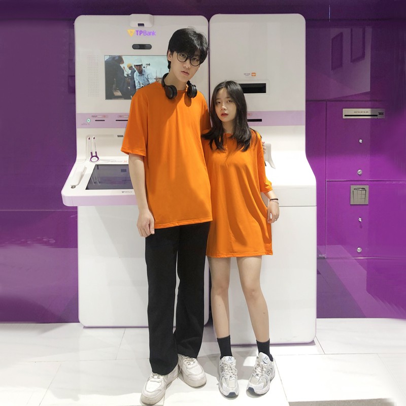 Áo thun tay lỡ form rộng nhiều màu áo phông trơn unisex kiểu dáng basic vải cotton mềm mịn TS001H | BigBuy360 - bigbuy360.vn