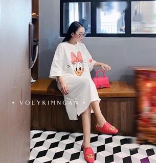 ĐẦM THUN IN FORM RỘNG (KÈM HÌNH THẬT)