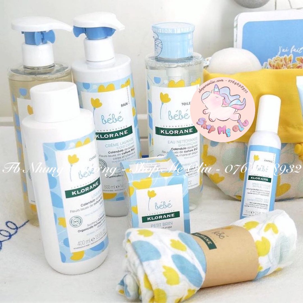 Kem Klorane Liniment vệ sinh mông, ngừa hăm, dưỡng ẩm cho bé 400ml date 05/2025