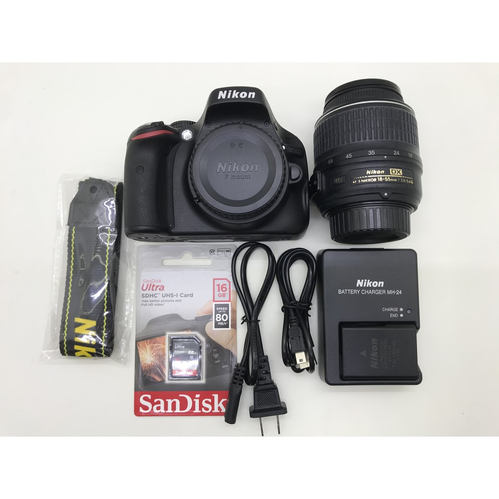 Bộ máy ảnh Nikon D5100 Kèm lens AF-S 18-55mm mới 98%
