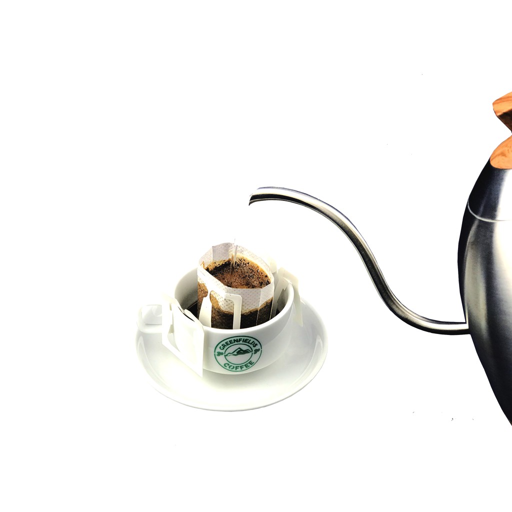 Cà phê phin giấy/cà phê túi lọc gu đậm Greenfields Coffee (hộp 5 gói) | BigBuy360 - bigbuy360.vn