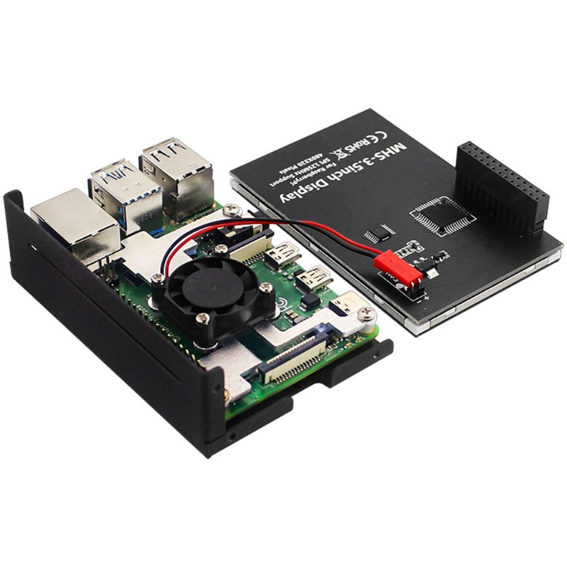 1 Màn Hình Cảm Ứng Lcd Vỏ Nhôm Siêu Nhẹ Cho Raspberry Pi 4b | BigBuy360 - bigbuy360.vn