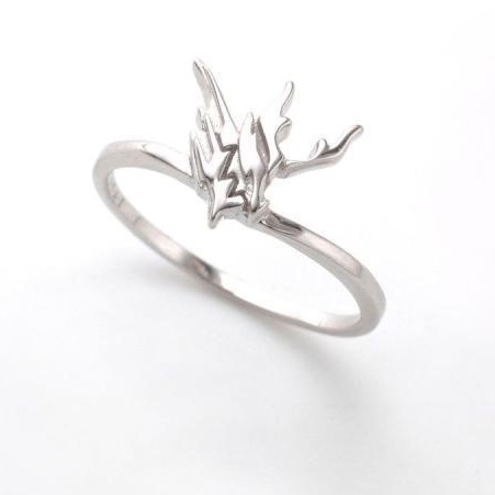Nhẫn Siver Dragon Gold Rabbit Ring của series phim siêu nhân Kamen Rider Build ,Nhẫn Rồng Vàng Thỏ bạc
